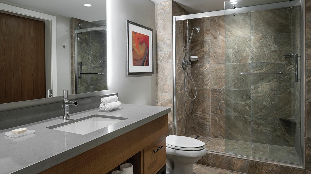 Primary Bathroom (1-Bedroom Suite)
